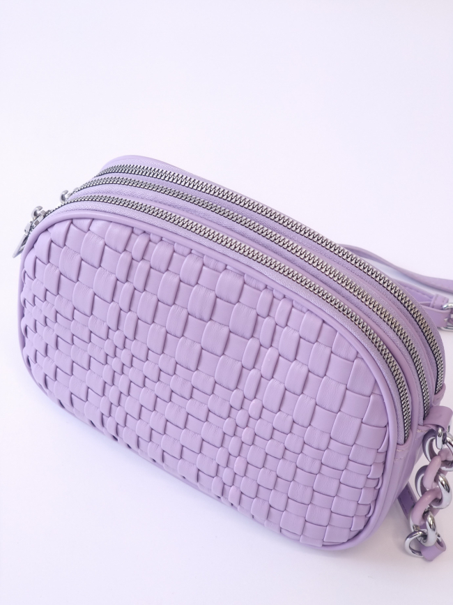 Τσάντα χιαστή-Λιλά