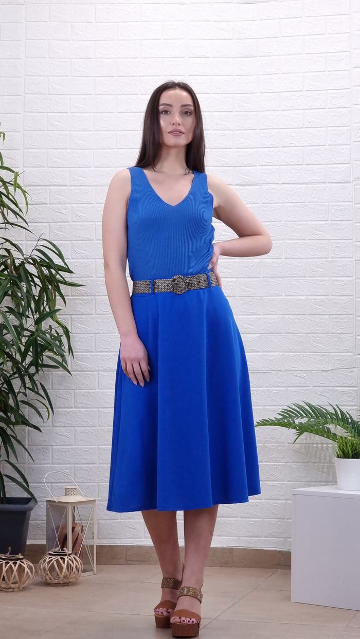 Μπλούζα φαρδιά τιράντα ριπ-Φούξια