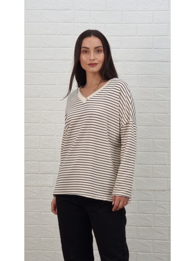 Μπλούζα ριγέ - Μπλε