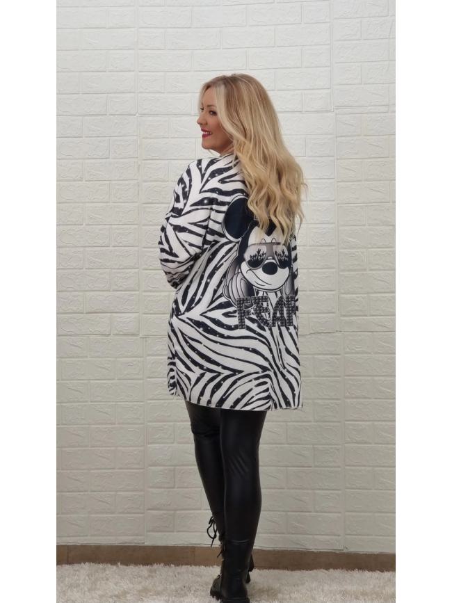 Mπλούζα Mickey γυαλιά -Ασπρόμαυρο