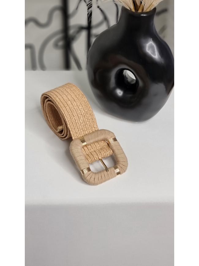 Ζώνη ελαστική-Μπεζ