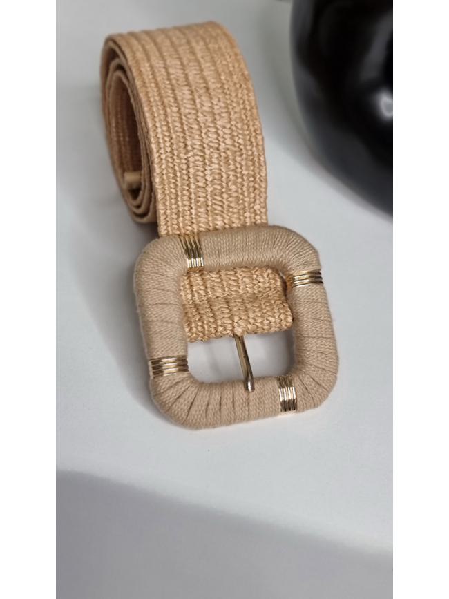 Ζώνη ελαστική-Μπεζ