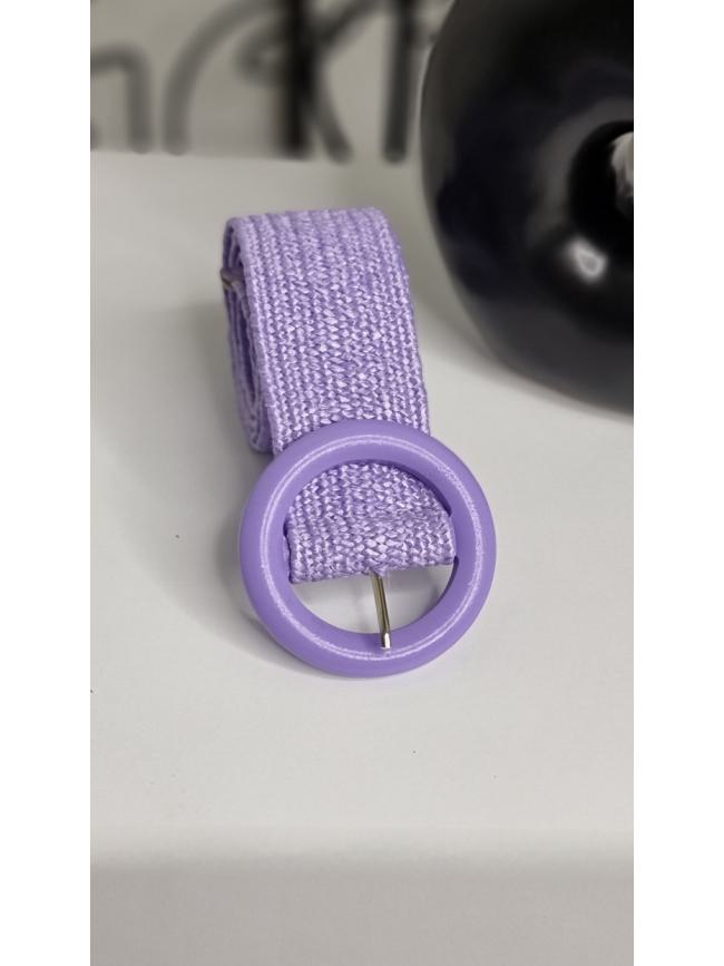 Ζώνη ελαστική ξύλινο τοκά-Μωβ