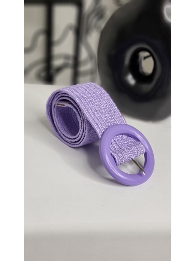 Ζώνη ελαστική ξύλινο τοκά-Μωβ