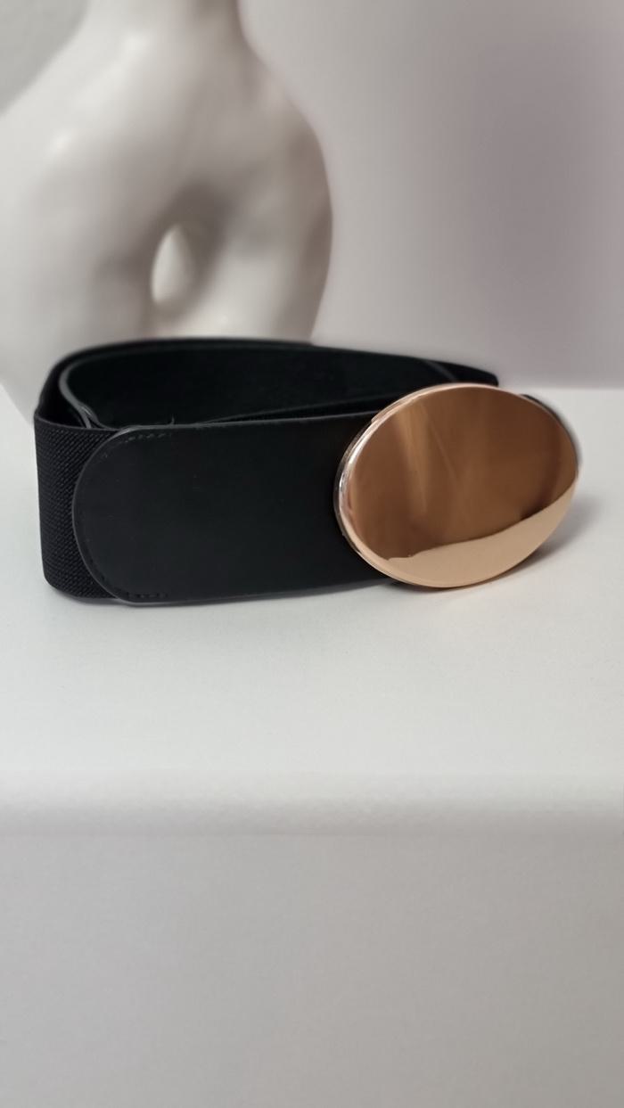 Ζώνη ελαστική τόκα καθρέφτη-Χρυσό