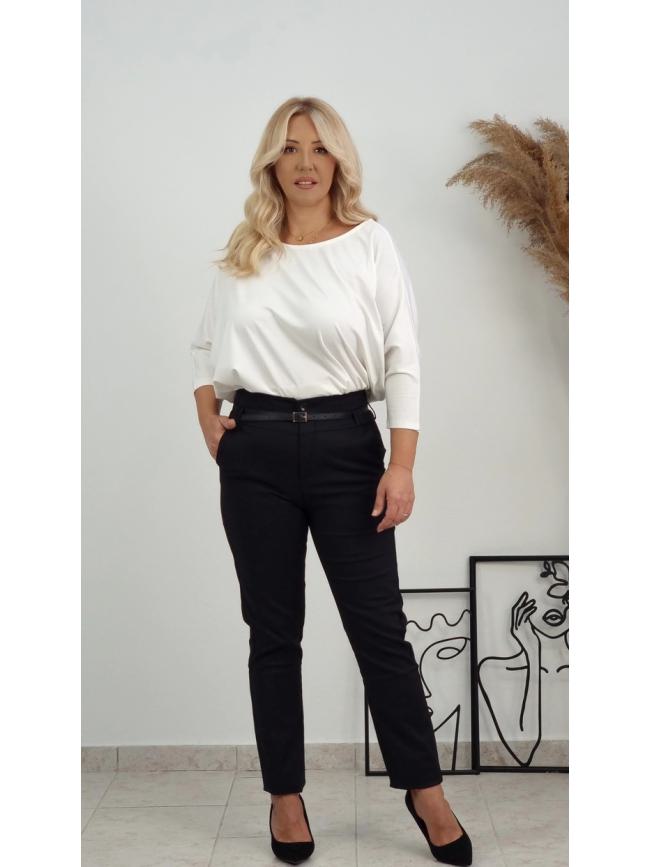 Παντελόνι με ζώνη-Μαύρο