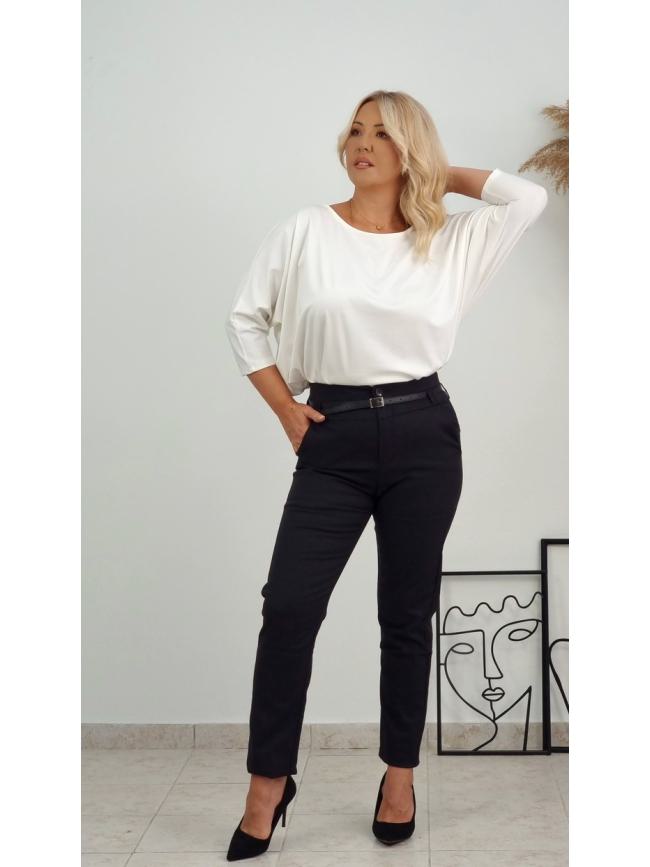 Παντελόνι με ζώνη-Μαύρο