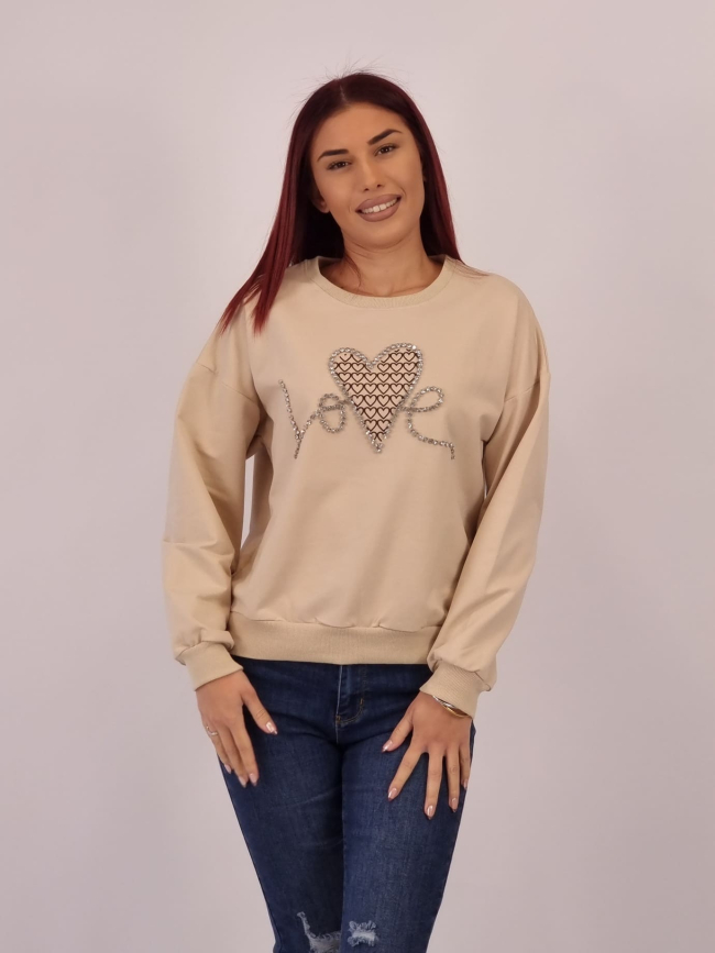 Mπλούζα Αmour- Μπέζ