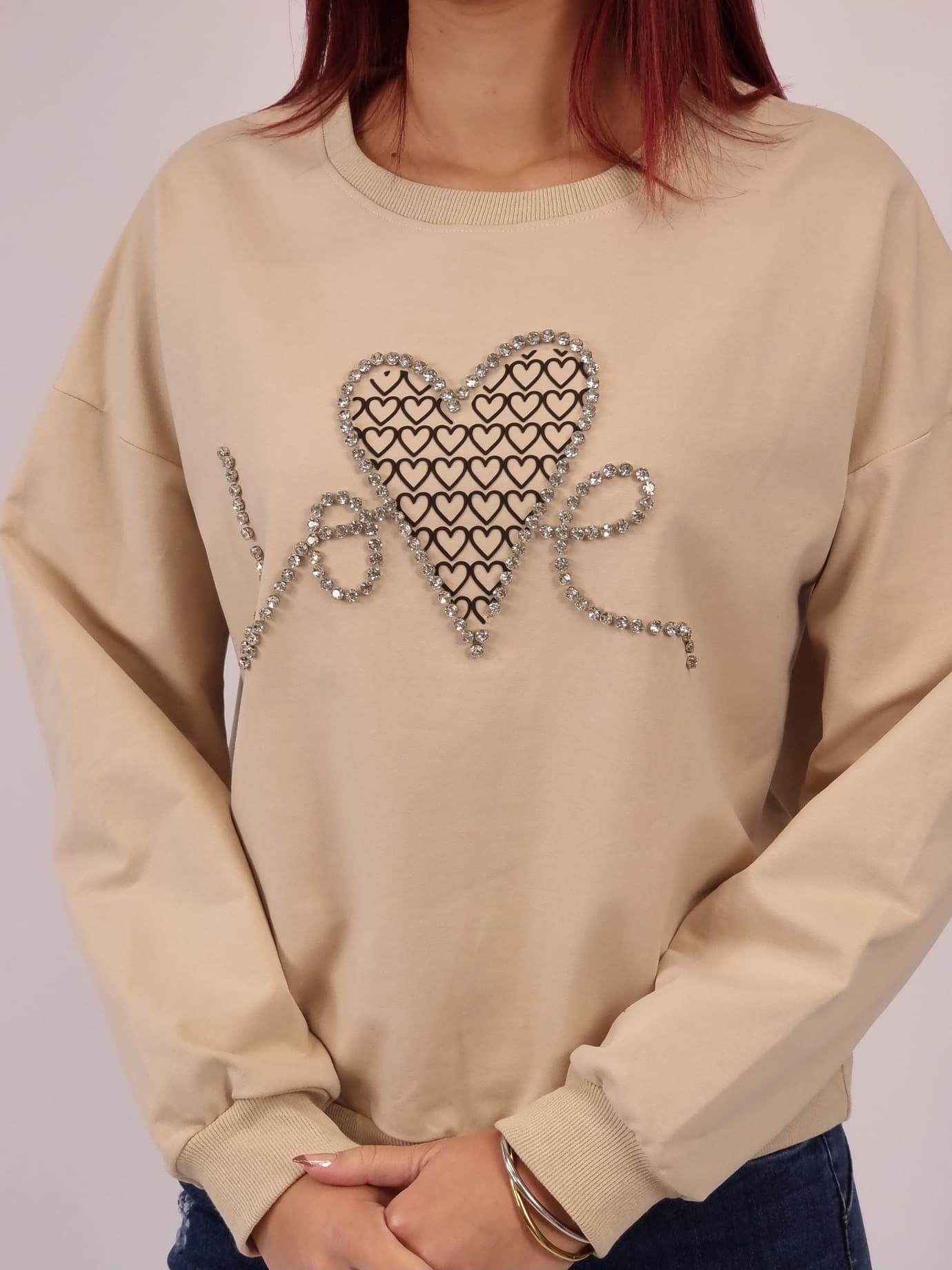 Mπλούζα Αmour- Μπέζ Mπλούζα Αmour- Μπέζ