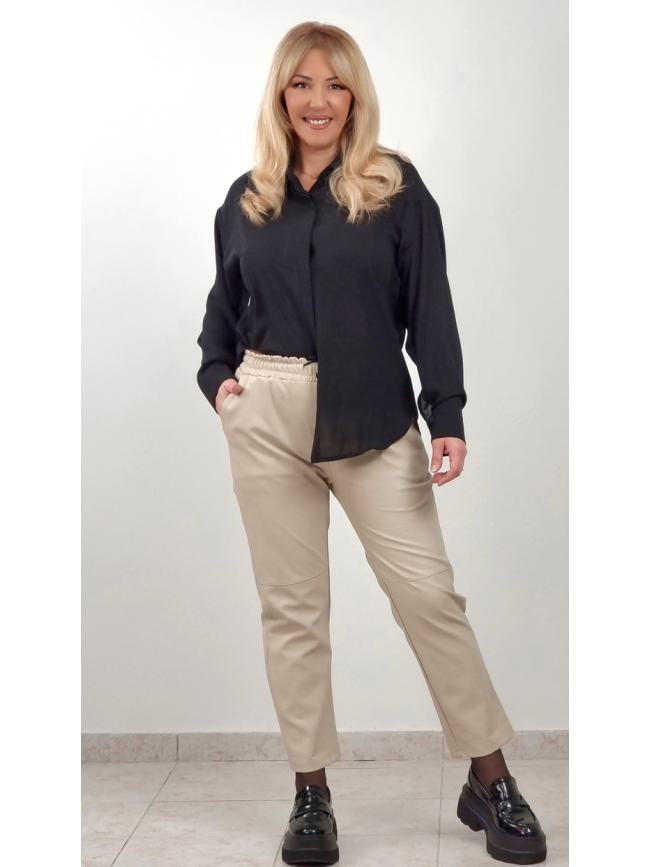 Πουκάμισο μακρυμάνικο -Μαύρο