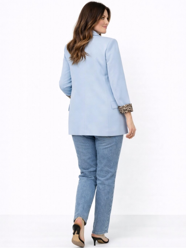 Σακάκι Με Βάτες animal print-Γκρι Σακάκι Με Βάτες animal print-Γκρι