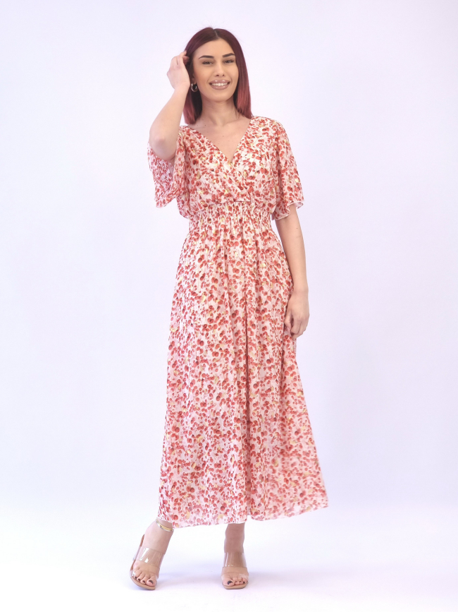 Φόρεμα μάξι liberty-Ρόζ