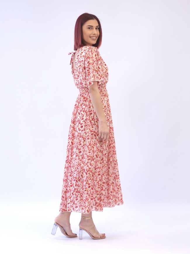 Φόρεμα μάξι liberty-Ρόζ