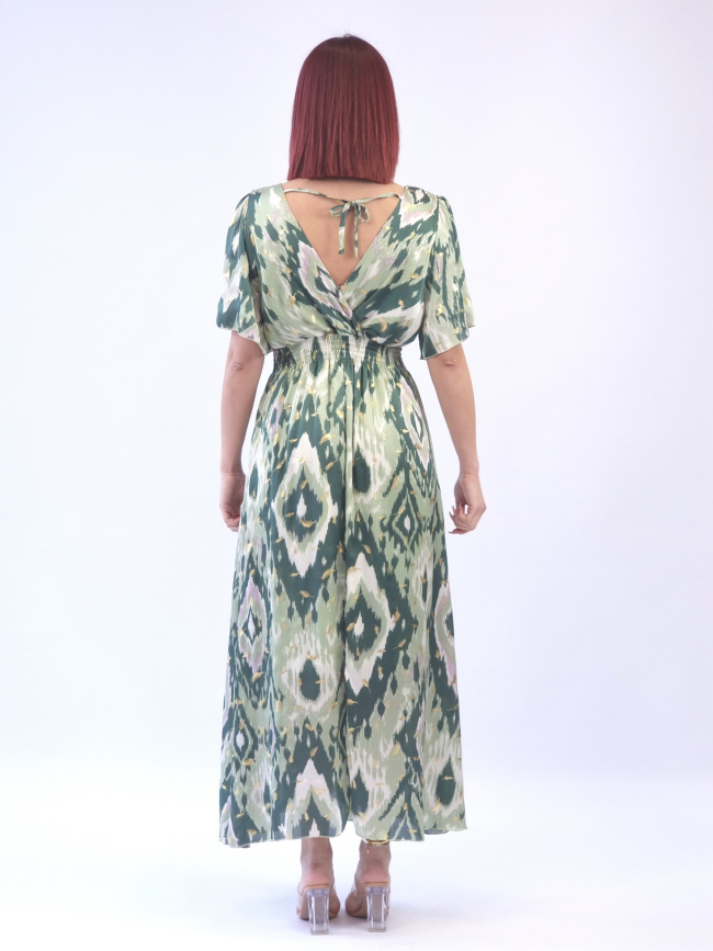 Φόρεμα μάξι φλοράλ -Πράσινο