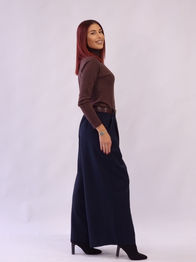 Παντελόνα με ζώνη-Μαύρο