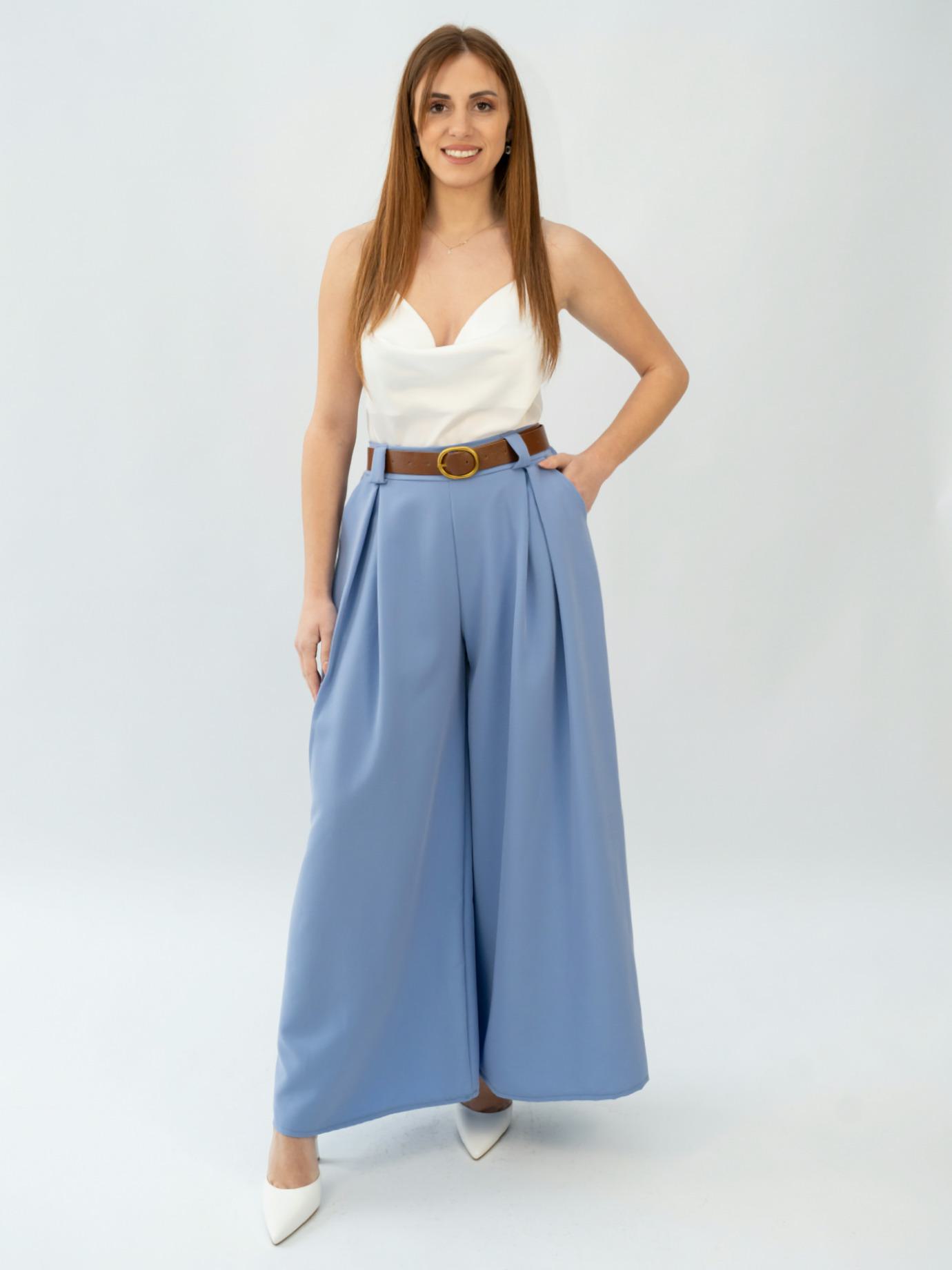 Παντελόνα με ζώνη-Μαύρο