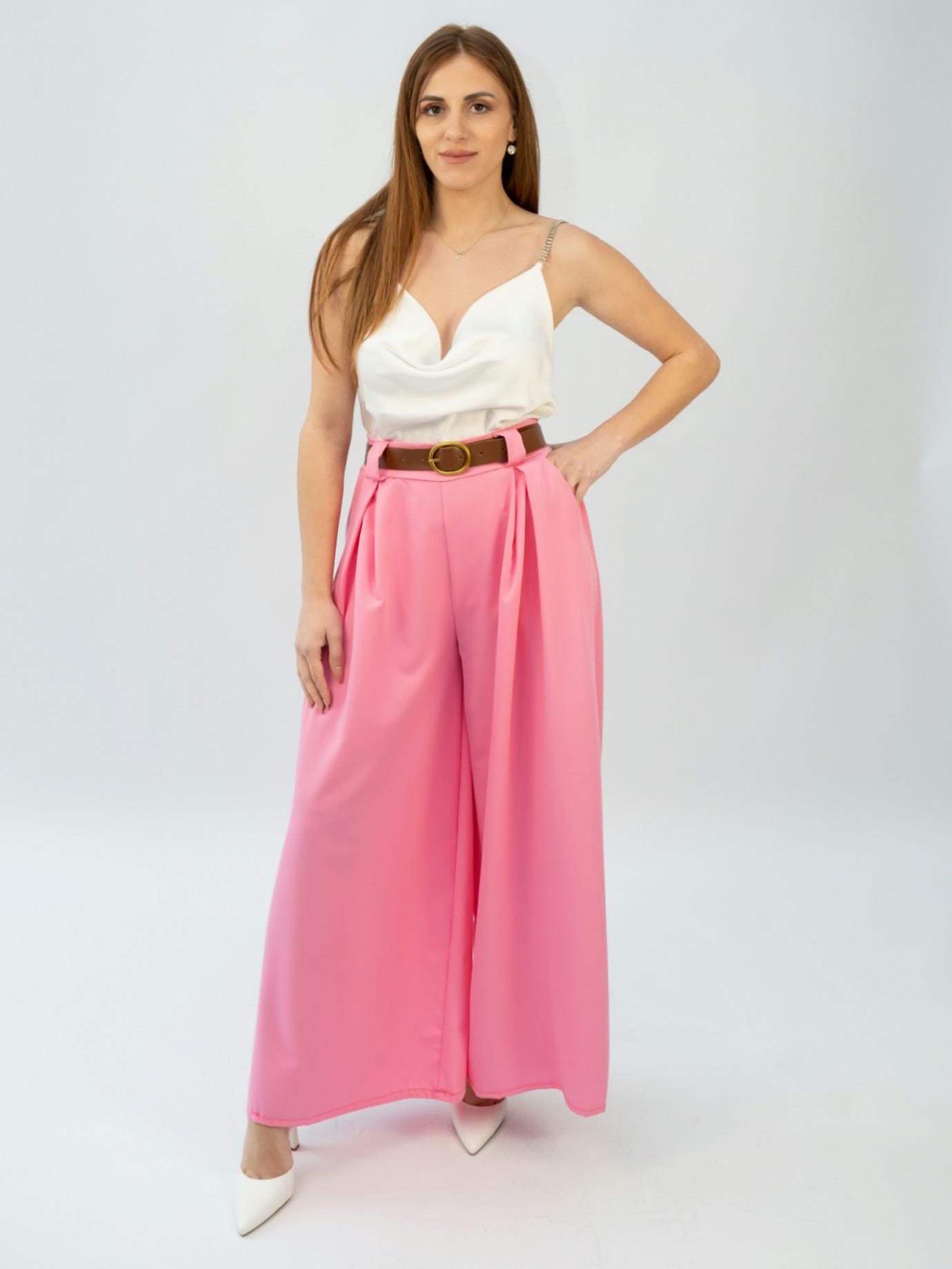 Παντελόνα με ζώνη-Μαύρο