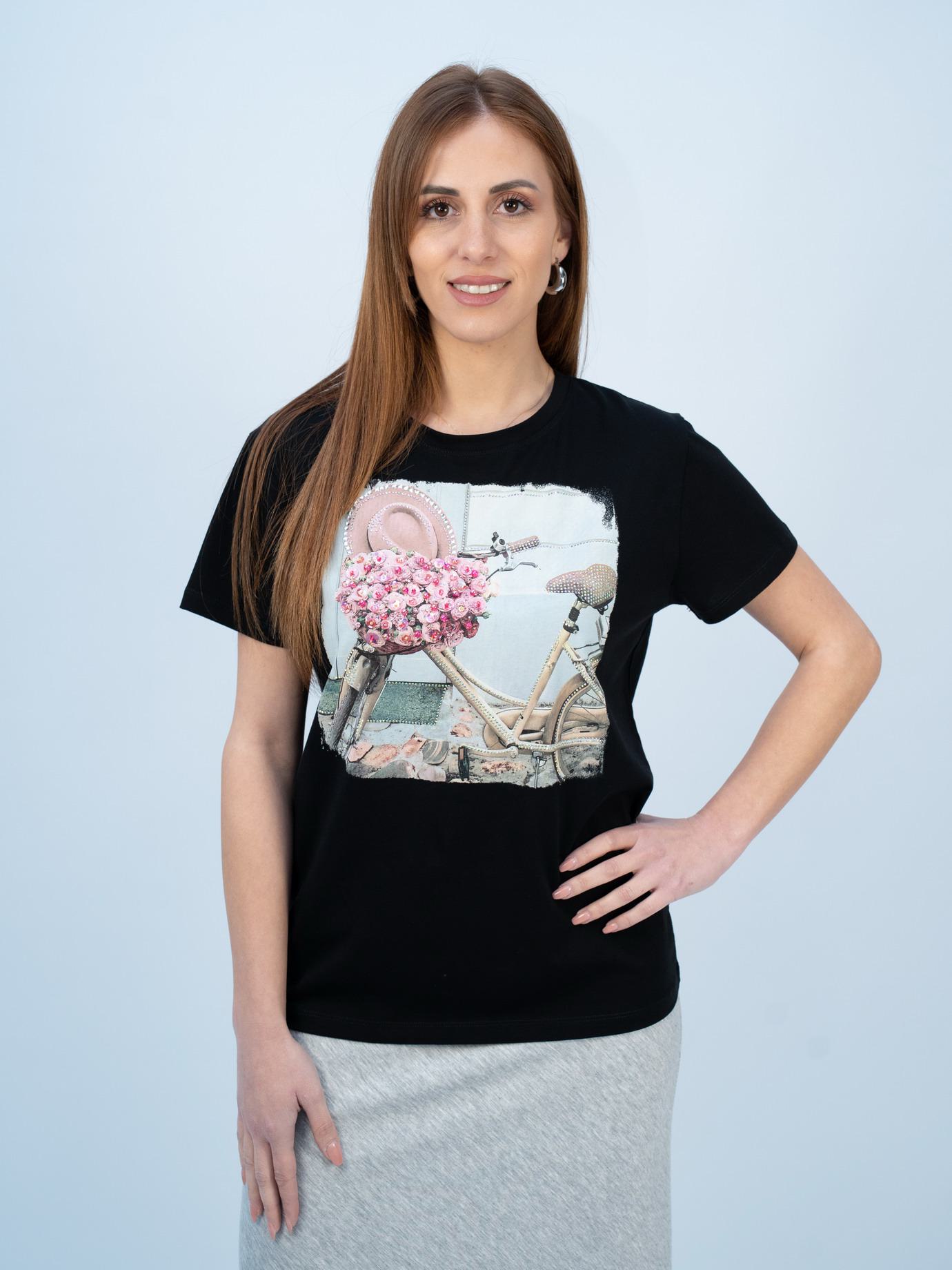 Μπλούζα κοντομάνικη καπέλο πορτοκαλί-Λευκό