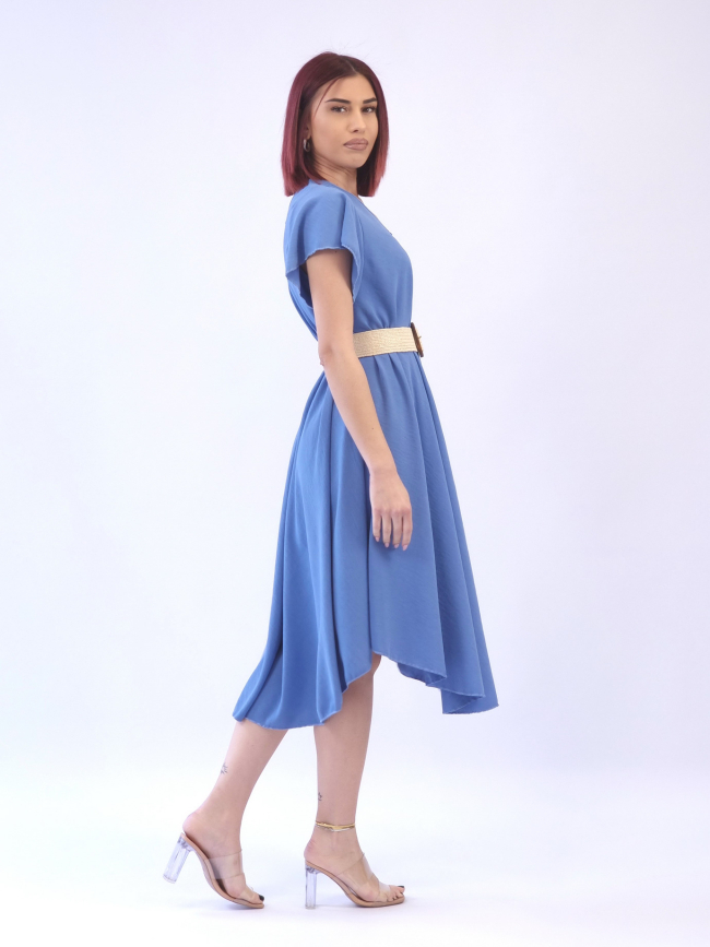 Φόρεμα βολάν στο μανίκι-Μαύρο