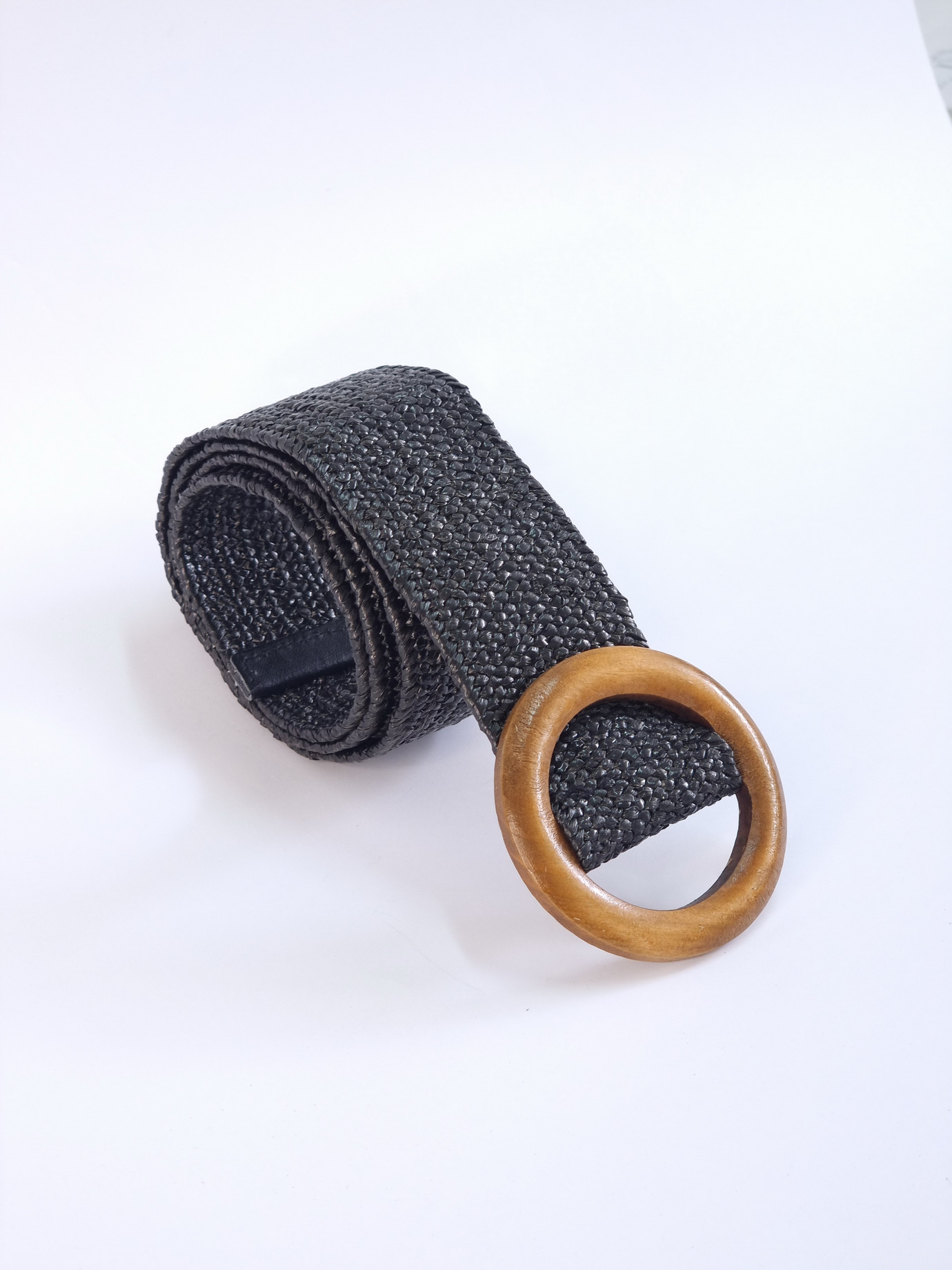 Zώνη ελαστική ξύλινο τοκά-Μαύρο