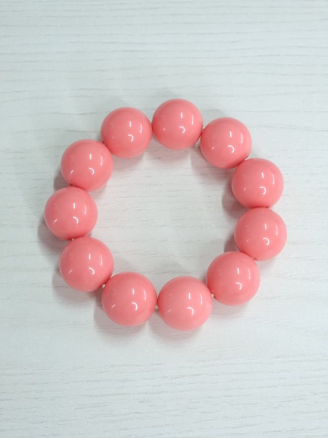 Βραχιόλι ελαστικό με χάντρες-Κοραλί