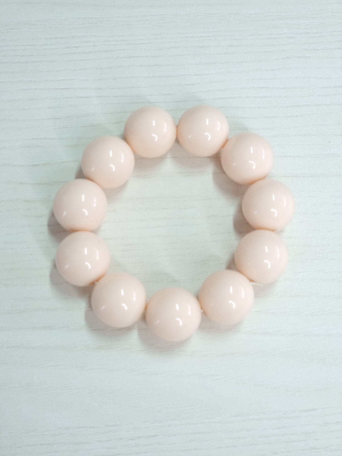 Βραχιόλι ελαστικό με χάντρες-Βανίλια