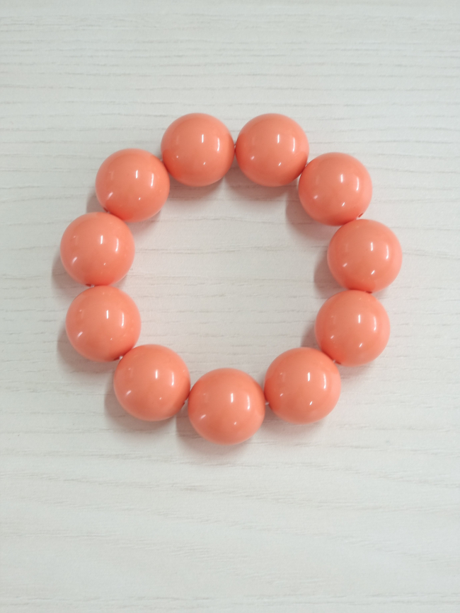 Βραχιόλι ελαστικό με χάντρες-Πορτοκαλί