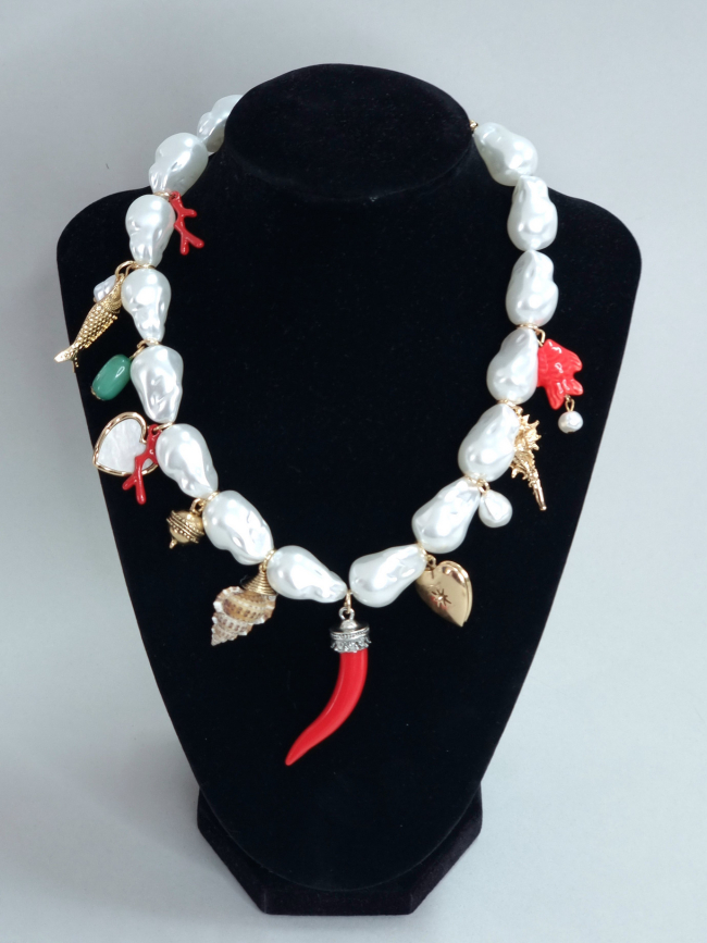 Κολιέ με καλοκαιρινά charms- Πιπεριά