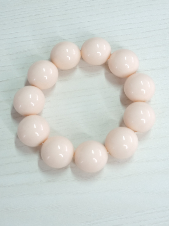 Βραχιόλι ελαστικό με χάντρες-Βανίλια