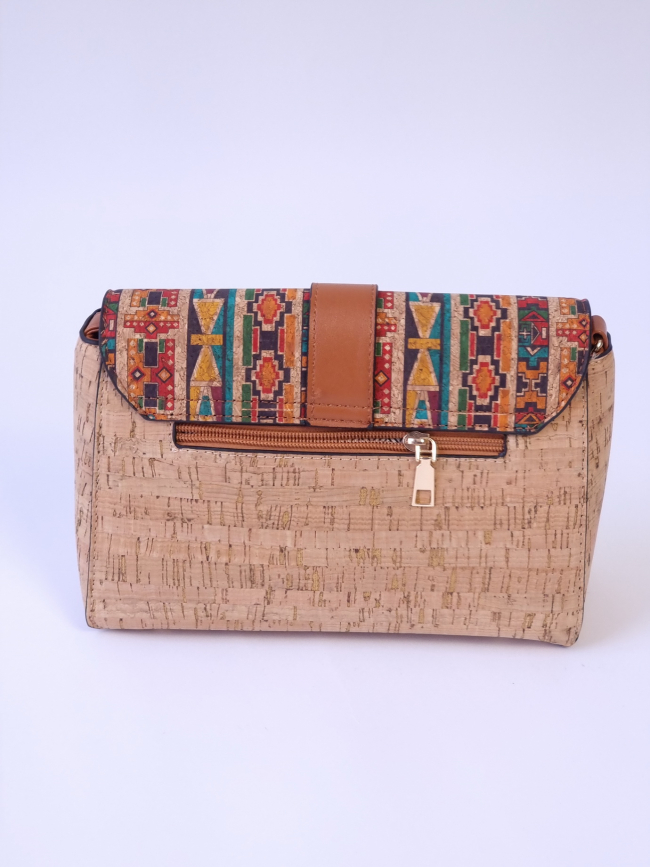 Τσάντα χιαστί φελλός boho-Ταμπά