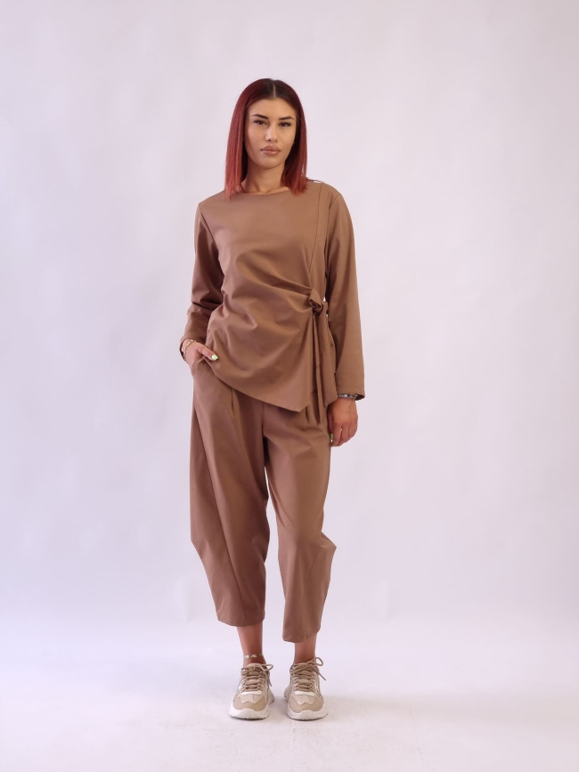 Γυναικείο παντελόνι με λάστιχο στη μέση Ταμπά