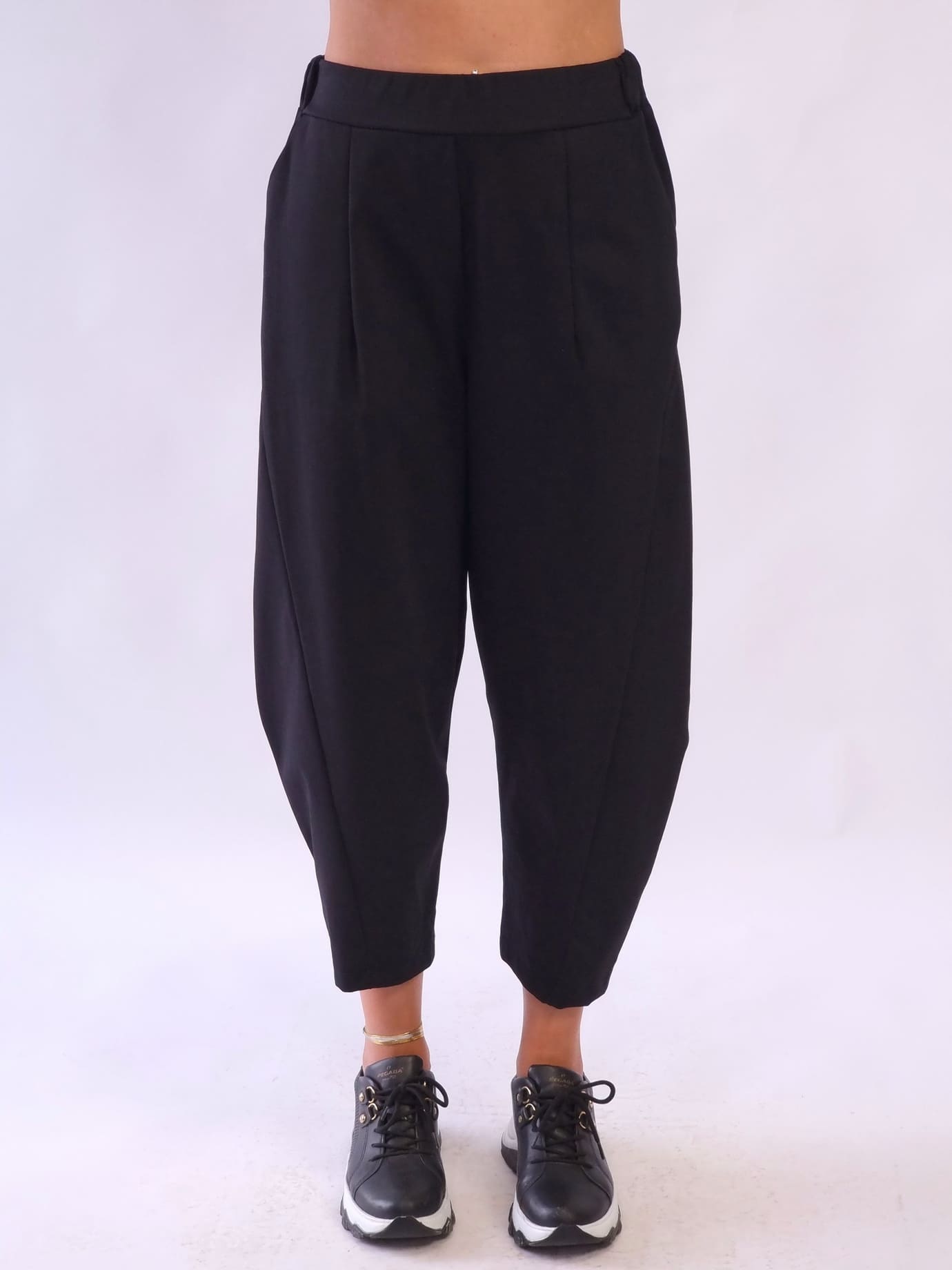 Γυναικείο παντελόνι με λάστιχο στη μέση Ταουπέ