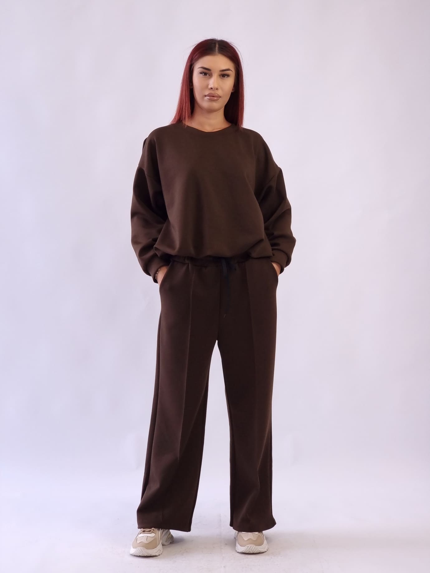Σετ Μπλούζα Παντελόνι Ballon Σοκολά Σετ Μπλούζα Παντελόνι Ballon Σοκολά