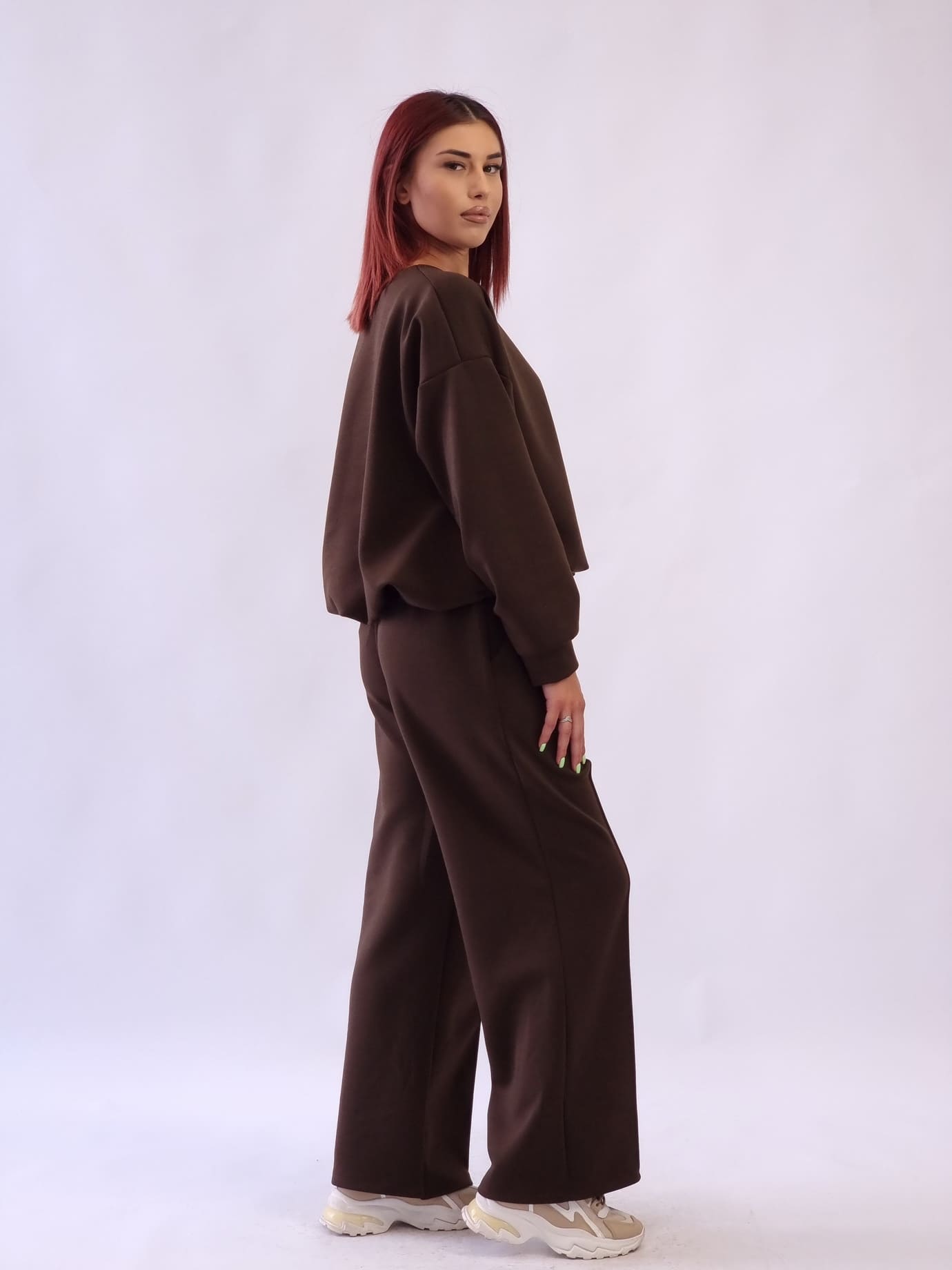 Σετ Μπλούζα Παντελόνι Ballon Σοκολά Σετ Μπλούζα Παντελόνι Ballon Σοκολά