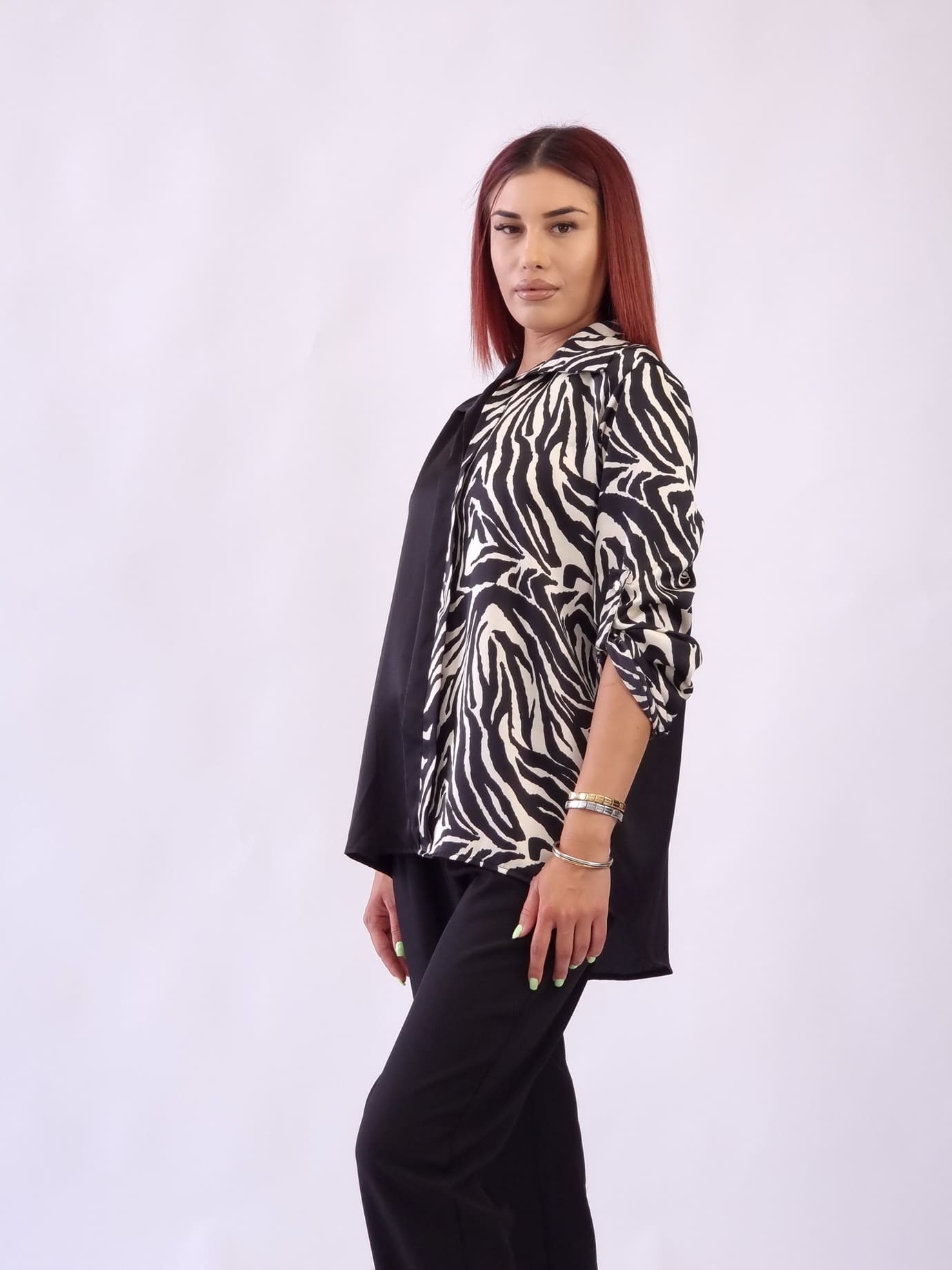 Μπλούζα ζεβρέ -Μαύρη Μπλούζα ζεβρέ -Μαύρη