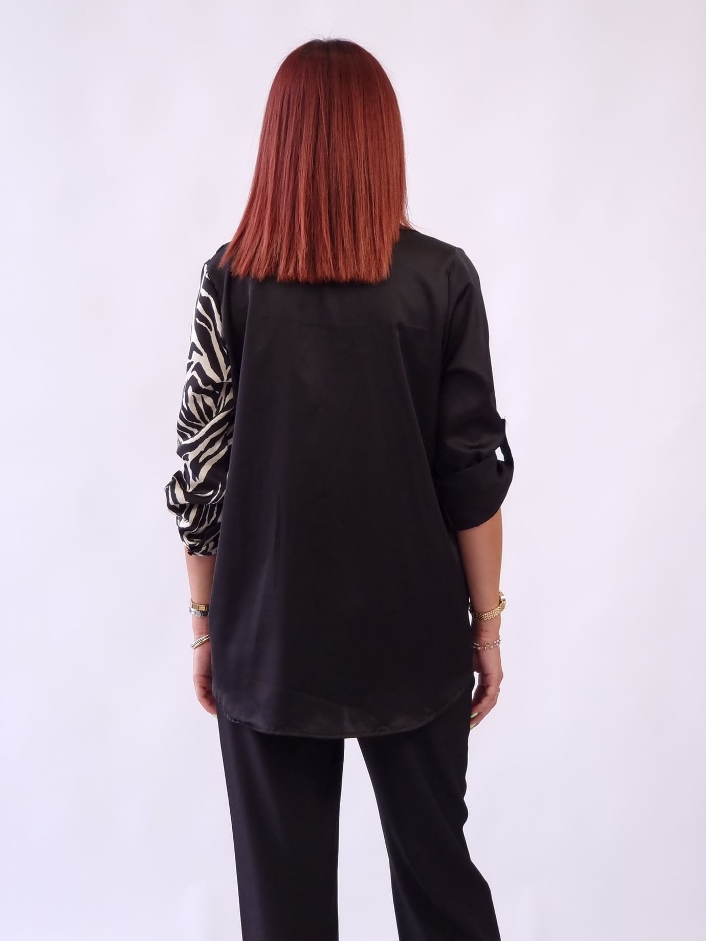 Μπλούζα ζεβρέ -Μαύρη Μπλούζα ζεβρέ -Μαύρη