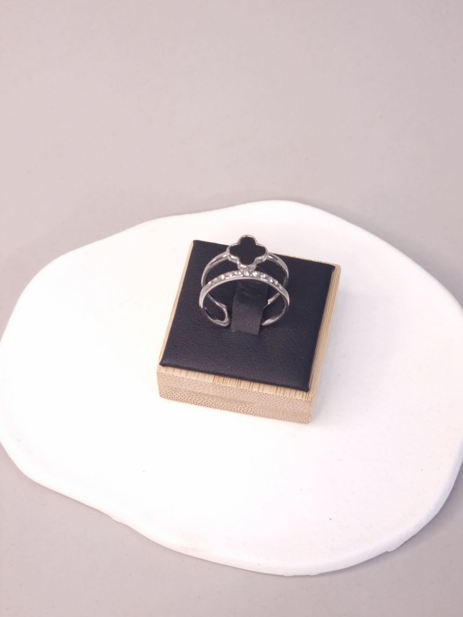 Δαχτυλίδι ατσάλι σταυρό ασημί