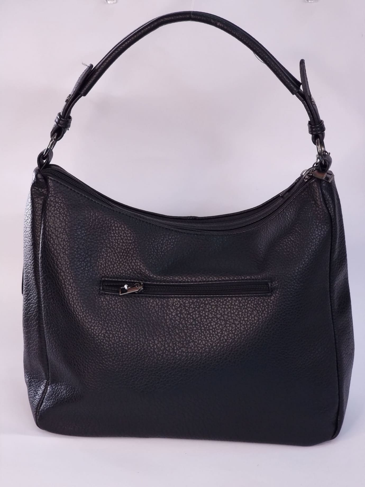 Γυναικεία Τσάντα δερματίνη με πορτοφολάκι-Μαύρο Γυναικεία Τσάντα δερματίνη με πορτοφολάκι-Μαύρο