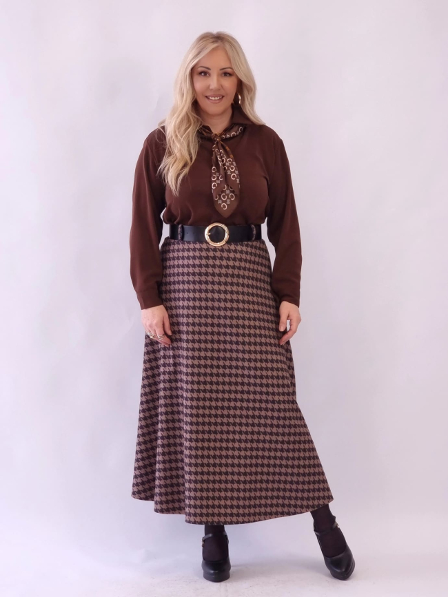 Φούστα Πιε ντε πουλ Με Ζώνη - Ταμπά