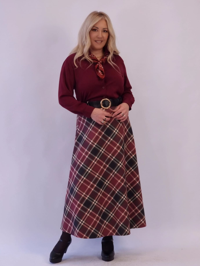 Πουκάμισο Με Φουλάρι - Σοκολά