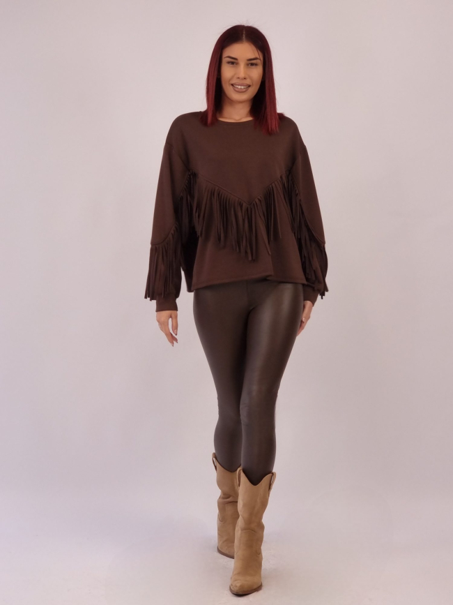 Κολάν Δερματίνη Φαρδύ Λάστιχο - Λαδί