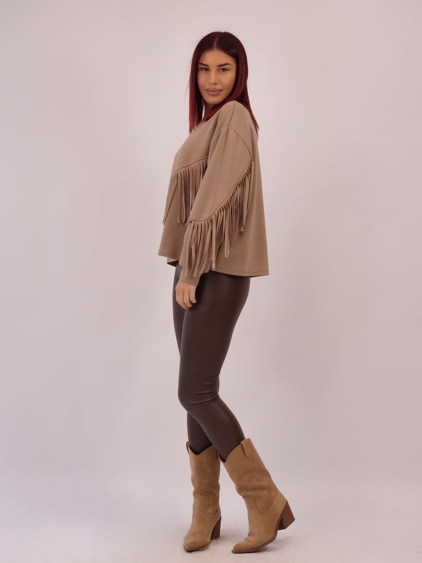 Μπλούζα Κρόσσια Ποντοστόφα - Μπέζ Μπλούζα Κρόσσια Ποντοστόφα - Μπέζ