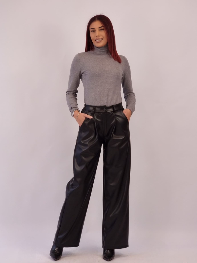 Παντελόνι Δερματίνη- Μαύρο