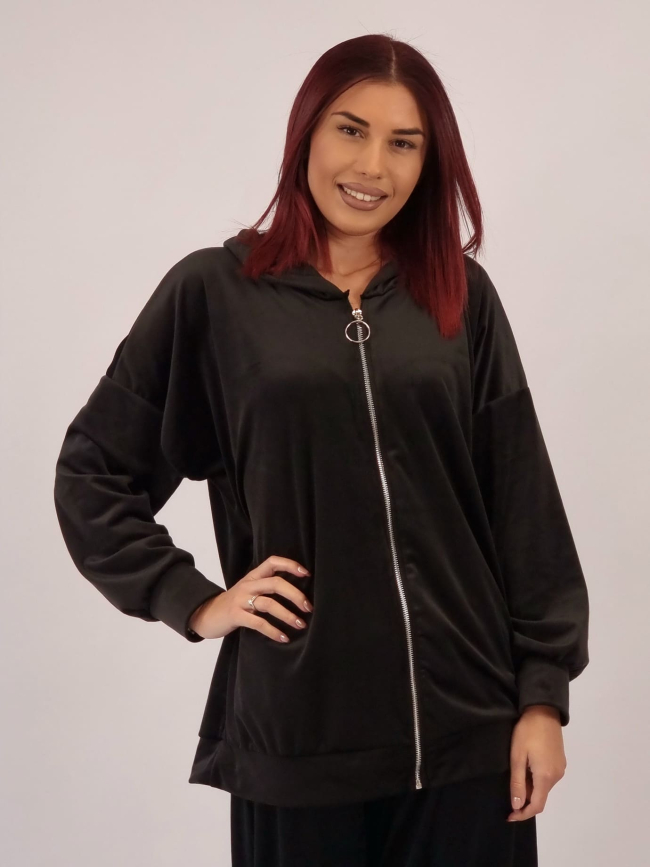 Παντελόνι Velvet Οversized - Μαύρο