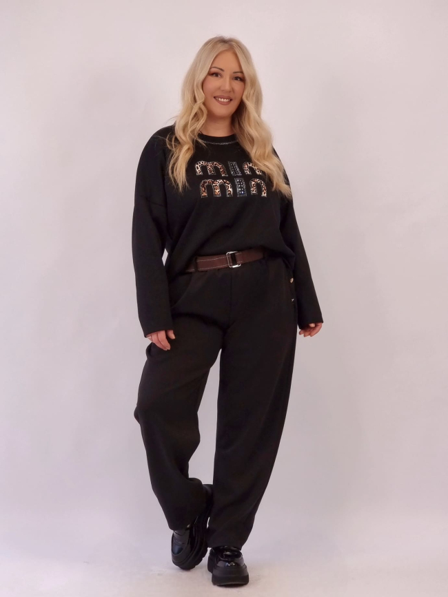 Μπλούζα Ποντοστόφα Tiger Μio - Μαύρο