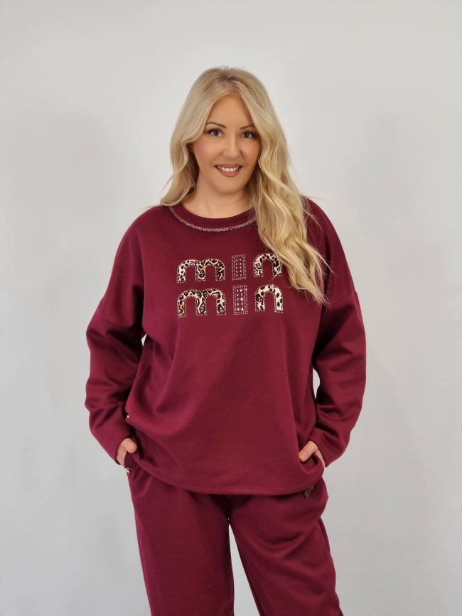 Μπλούζα Ποντοστόφα Tiger Μio - Μπορντό