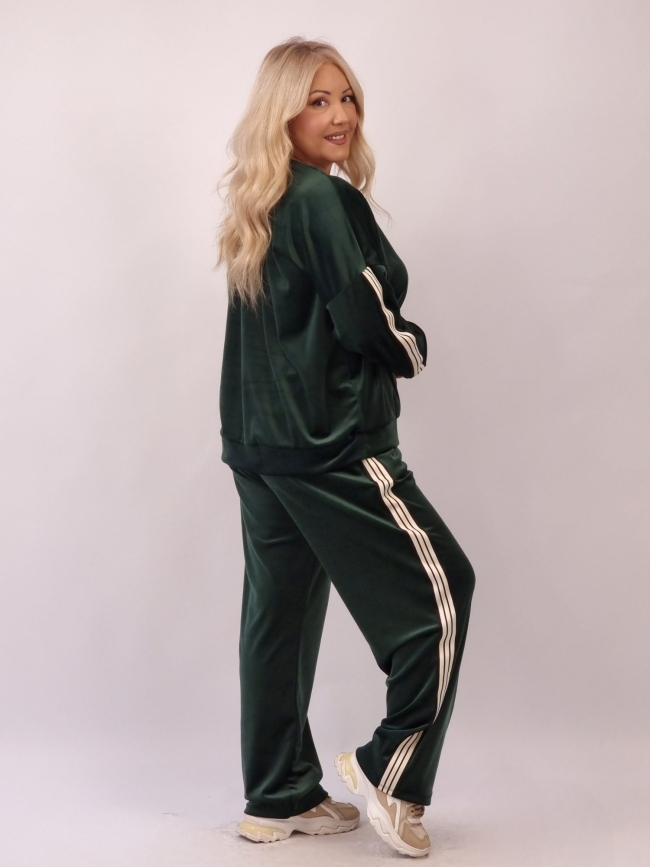 Σετ velvet Με Ρίγες - Κυπαρισσί