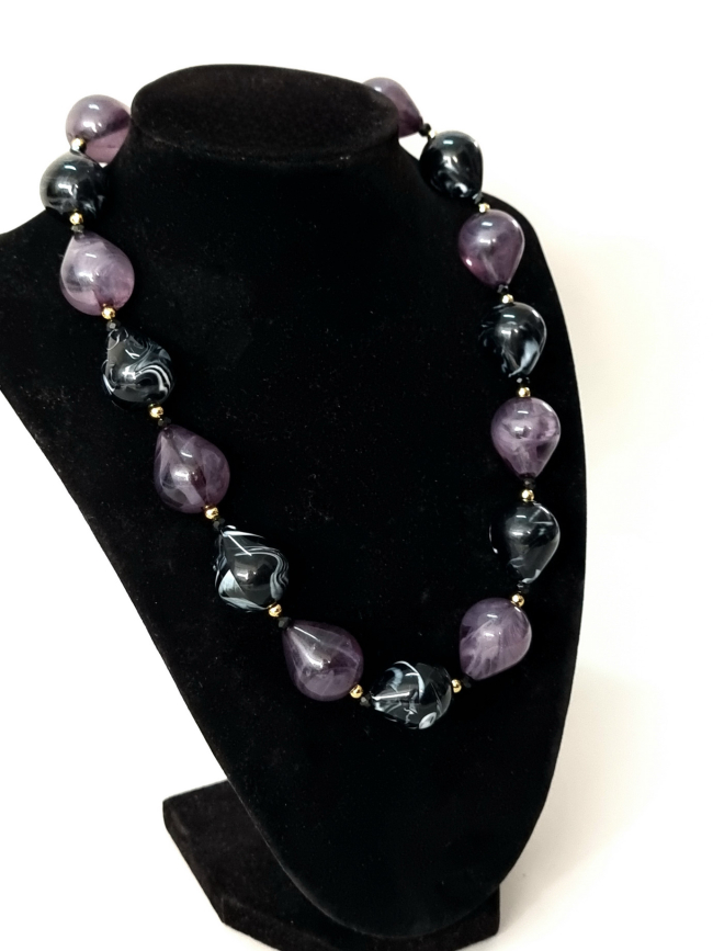 Κολιέ Σταγόνα - Μαυρο