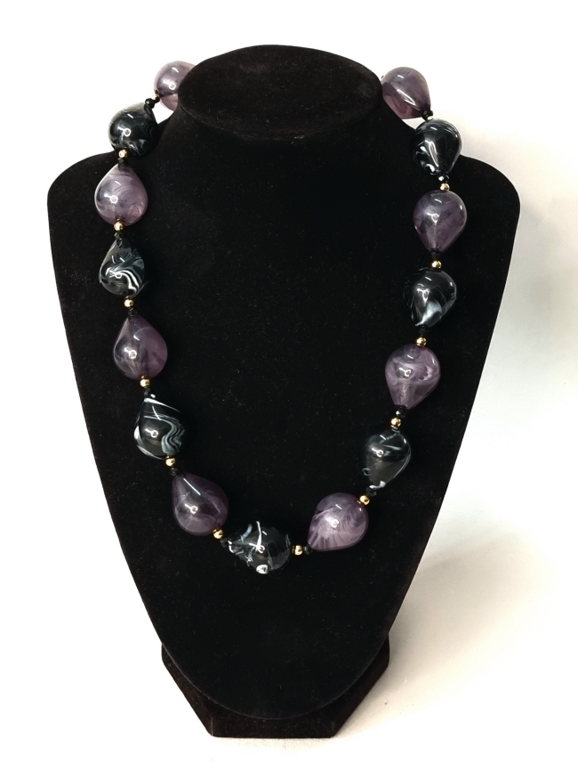 Κολιέ Σταγόνα - Μαυρο