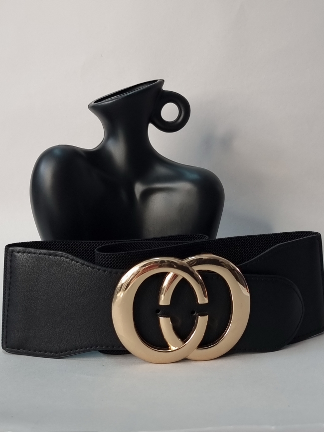 Ζώνη Ελαστική CG αγκράφα -Ασημί